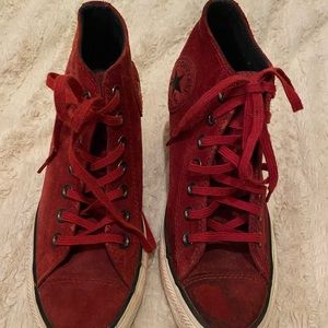 Converse platform suede sneakers